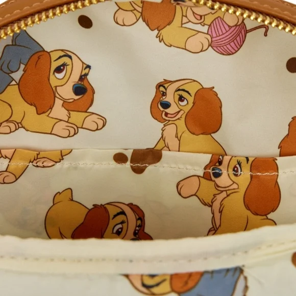 Loungefly Lady And The Tramp Puppies Pop - Up Backpack - Picture 2 of 4